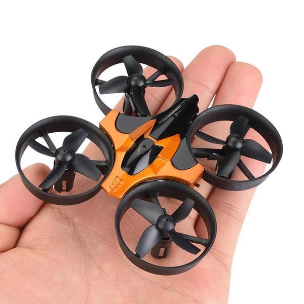 

mini rc drone 2.4chz 4ch one-key return 360 degree roll 6-axis gyro headless mode hover helicopter quadcopter w/led light drones