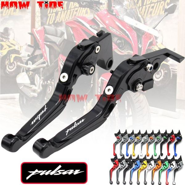

motorcycle brakes folding extendable cnc moto adjustable clutch brake levers for bajaj pulsar 200 ns/200 /200 as 2021