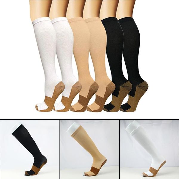 Sportsocken Ly Kompression Elastisch Bequeme Strümpfe Atmungsaktive, schnell trocknende Nylonstrümpfe für Outdoor-Sport Wandern Radfahren