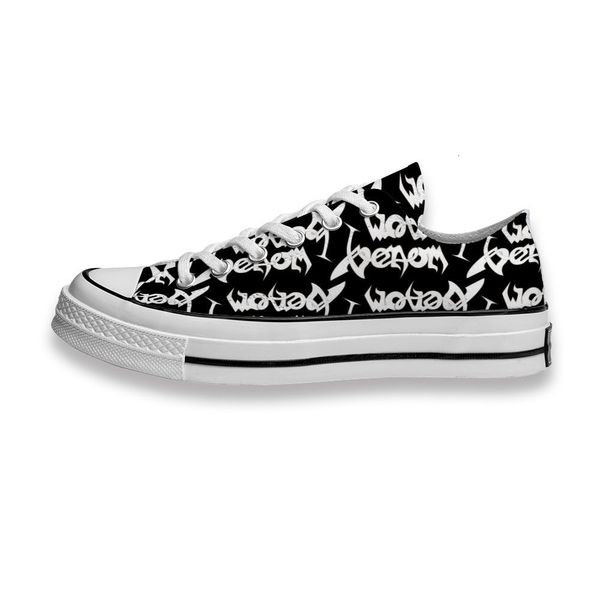 

custom printed shoes music band logo venom sneakers low mens womens skateboard sport footwear diy trainers canvas casual shoe