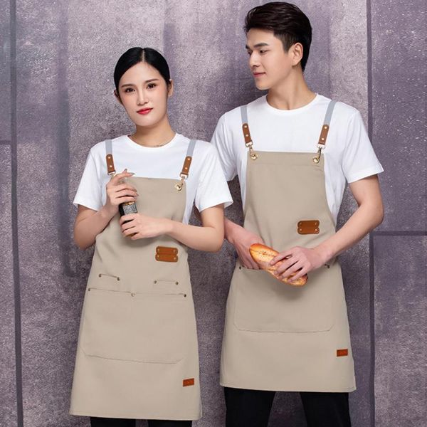 

aprons adjustable kitchen cooking apron salon hair cutting barber clothes cafe bakery for women men waiter chef workwears