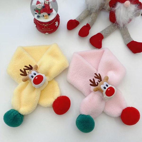 

scarves 2021 fashion cute cotton skin-friendly children's scarf christmas style men and women baby windproof coldproof, Blue;gray