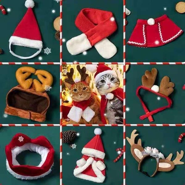 

cat costumes dog christmas party clothes pet year cloak scarf than teddy corky small autumn and winter festive cute funny c
