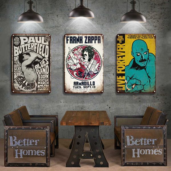 

pop rock music character posters metal wall decor vintage home bar personalized cool ornamentation retro metal decorative plate