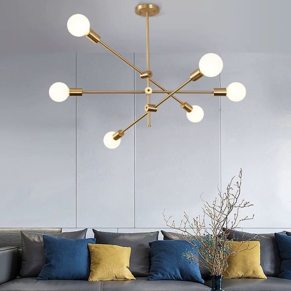 

nordic pendant lamp gold iron for bar livingroom bedroom dining room e27 geometric lights lighting luxury interior f-pd1475