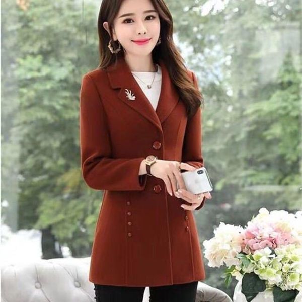 

women's wool & blends nicesense casaco feminino women coat 2021 abrigos mujer sobretudo poncho inverno manteau femme plus size, Black