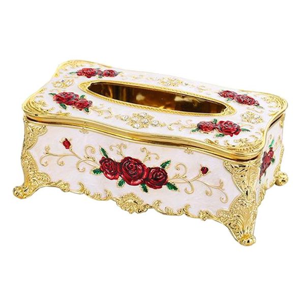

tissue boxes & napkins retro storage box paper napkin holder dispenser organizer rose for living rooms restaurants