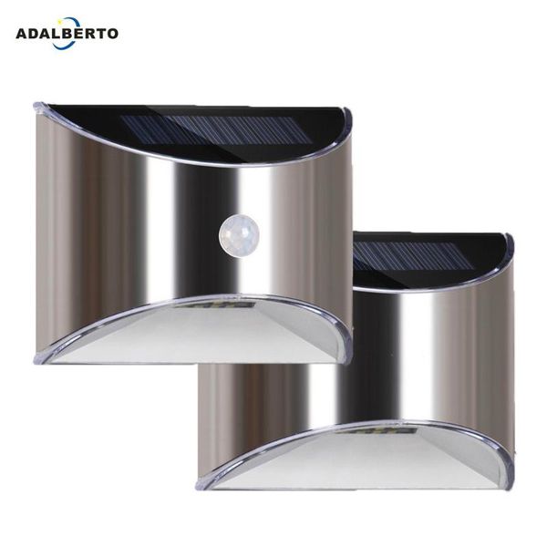 

solar lamps design light 4 led powered lamp pir motion sensor waterproof security lighting for outdoor garden wall fence