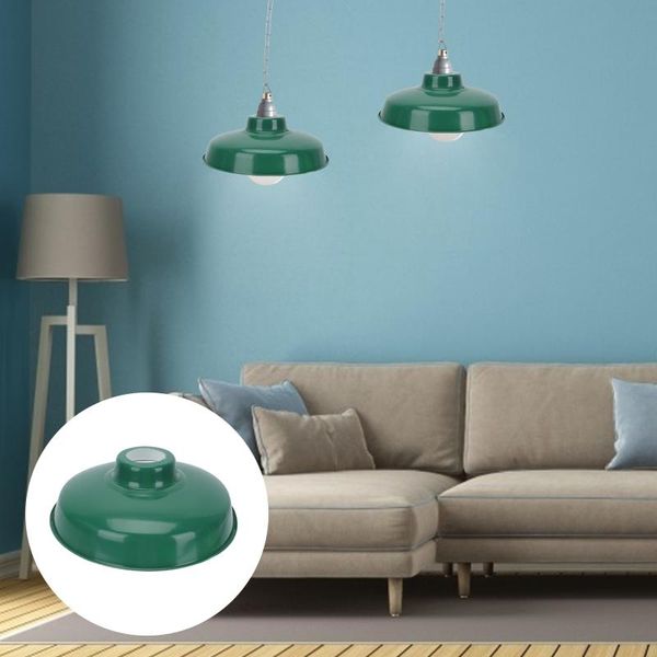 

pendant lamps 1 set enamel lamp shade retro lampshade dome chimney household protector