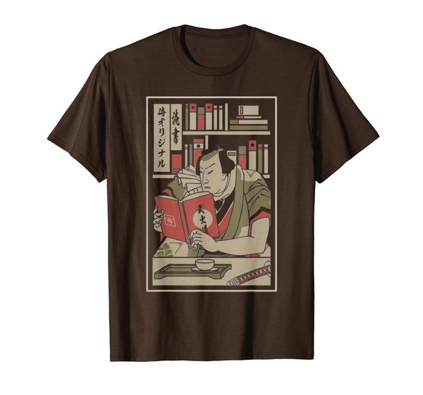 

READING BOOKS SAMURAI t-shirt Books for Life, funny samurai, Mainly pictures