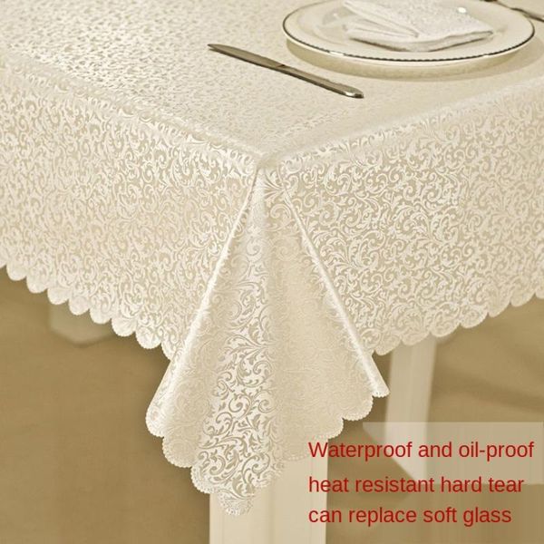 

table cloth pu tablecloth waterproof oilproof antiscalding european style tea rectangular el cover room decor aesthetic