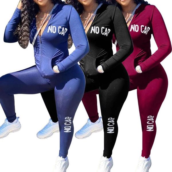 

women's two piece pants 2022 printing no cap sweatsuit set track hooded jacket legging active tracksuit fitness outfit, White