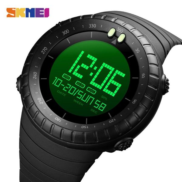 

wristwatches skmei multifunction chrono electronic sport watches men count down clock 5bar waterproof digital watch reloj hombre 1992, Slivery;brown