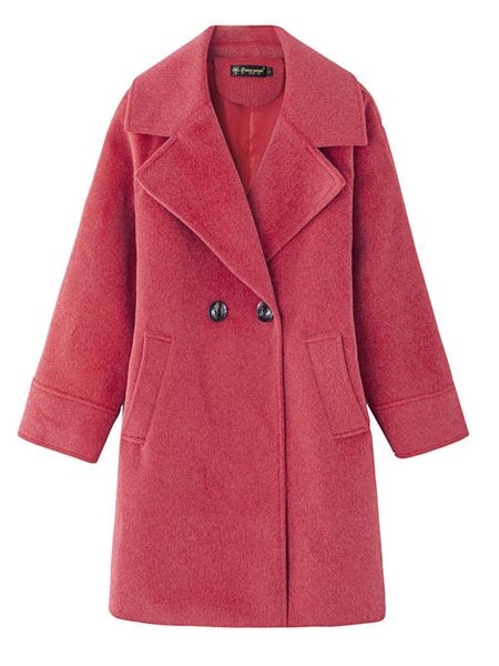 

women's wool & blends jacket black coat plus size streetwear ladies trench korean fashion female warm clothes windbreaker