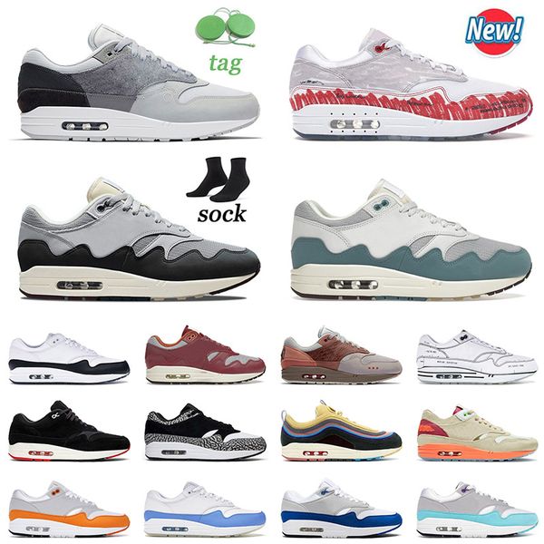 

patta black grey london running shoes for men women waves noise aqua sketch to shelf magma orange brown elephant obsidian sneakers trainers