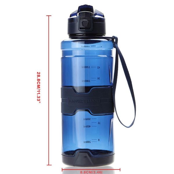 

water bottle 1500ml sport tritan leakproof drink for outdoors camping gym x3ua
