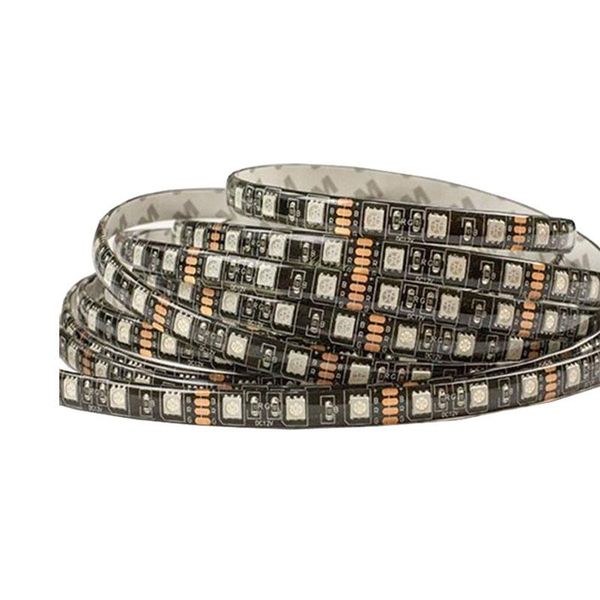 

5mx 12v input black pcb smd flexible led strip light rgb / ww/cw/r/g/b color available strips