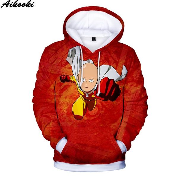 

men's hoodies & sweatshirts one punch man 3d casual men/women fashion pullovers men pri, Black