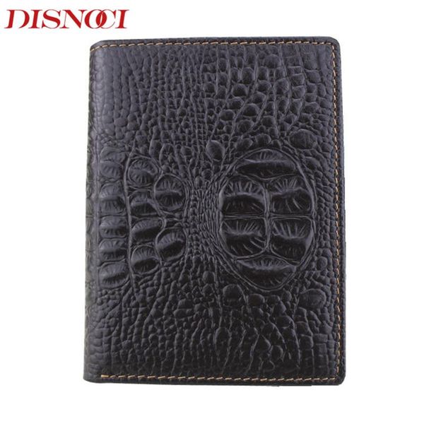 

wallets disnoci crocodile pattern men wallet cowhide real genuine leather clutch coin short purse pouch id card dollar holder, Red;black