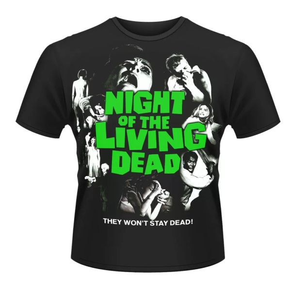 

plan 9 night of the living dead official t-shirt men unisex, White;black