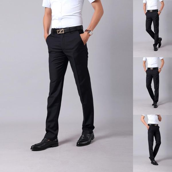 

men's pants outdoors multi-pocket joggers solid color work overall casual trousers size drop, Black
