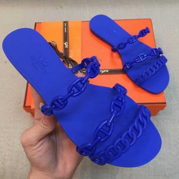 

h slippers the of same model wechat business wear fruit jelly cool women's summer fashion flat bottom bathroom one line beach 5ejp slip, Black