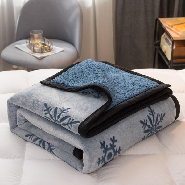 

blankets double layer blanket thickened warm quilt
