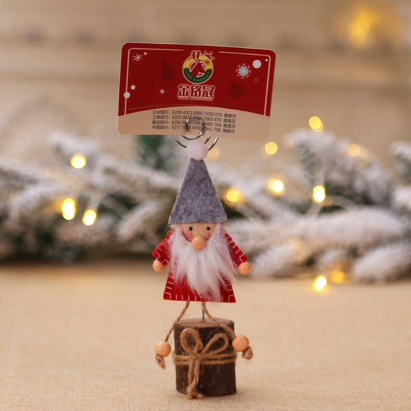 

christmas decorations business card holder creative wooden forester note holder p clip decoration arrangement