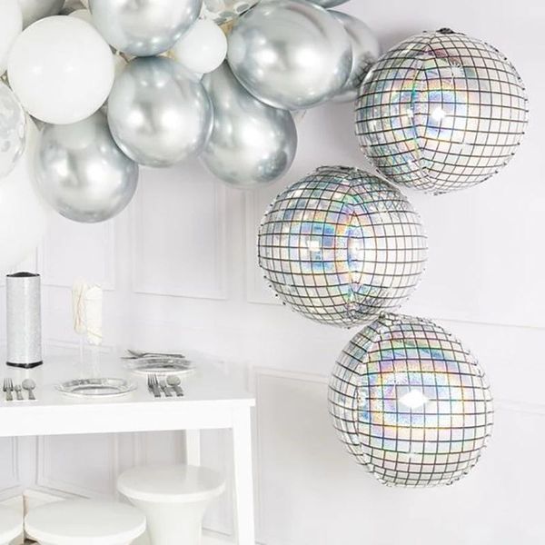 

party decoration 10/20pcs disco helium balloon dance decorative metalic balloons birthday wedding space decor