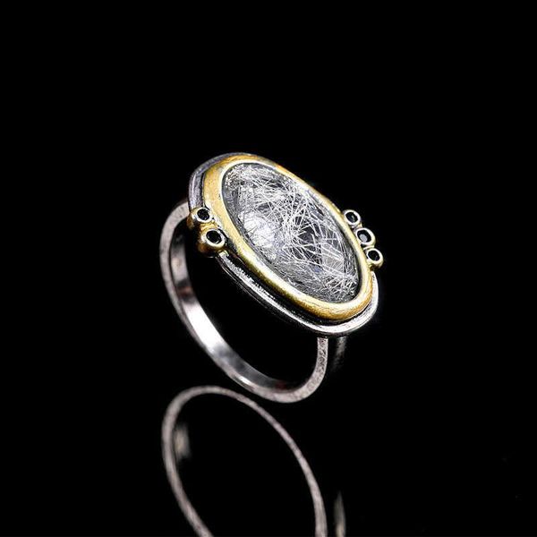 

wedding rings engagement size 6-10 vintage two tone zircon cubic ring for women, Slivery;golden