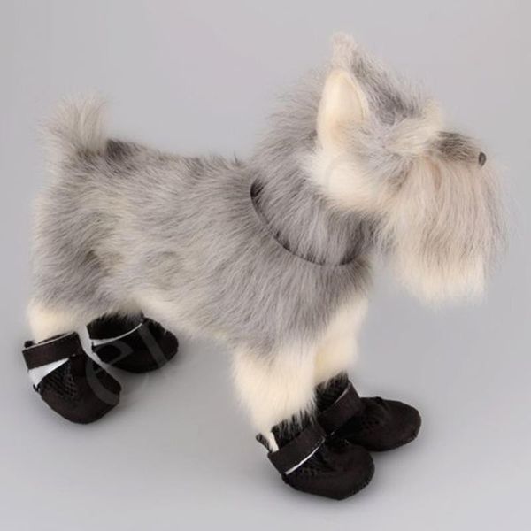 

dog apparel fashion suede mesh shoes 4pcs/set footwear boots pet products clothes indoor