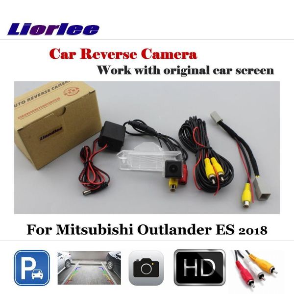

car rear view cameras& parking sensors auto reverse camera for mitsubishi outlander es 2021 / rearview cam back work with factory screen