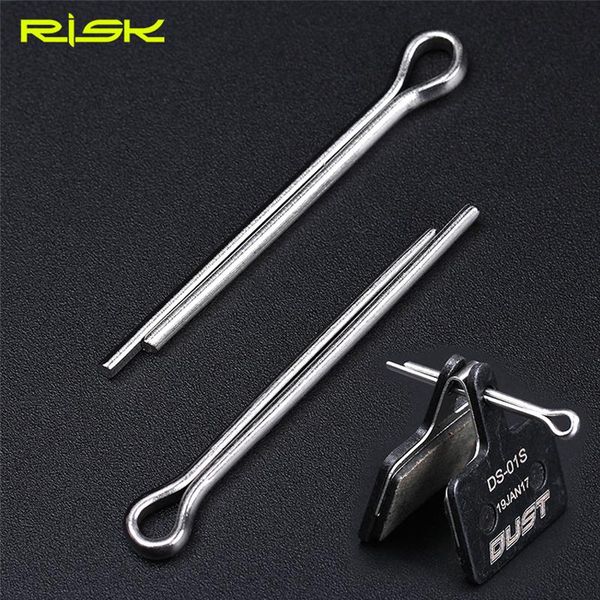 

bike brakes risk 20 pcs/lot bicycle disc brake pads lock pin 304 stainless steel lightweight mtb mountain bolts silver