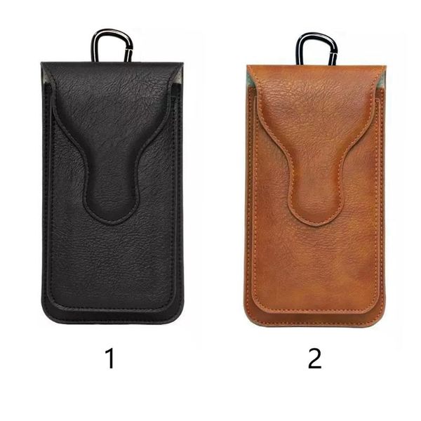 

phone storage protective cases vertical pouch artificial leather wallet belt waist bag hook loop fashion bags
