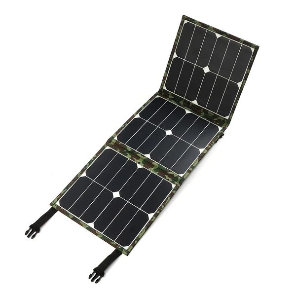 Dual USB 60W Dobrável IP65 Sunpower painel solar de alta conversão banco de potência