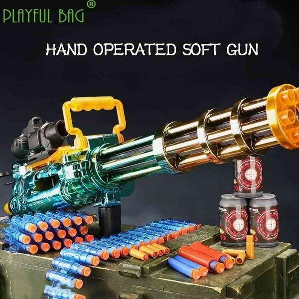 

5444outdoor sports gold gatling soft bullet electric continuous fire children's toy gun boy chicken model gift nd13