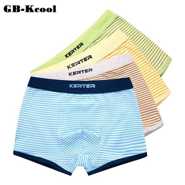 

sale boys underwear boxer cute briefs children stripe underpants toddler baby cartoon short kids panties 4pcs/lot 210622, Camo