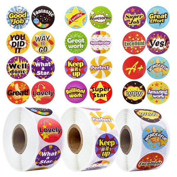 

gift wrap words for kids gifts classroom teacher reward motivational stickers stationery school supplies