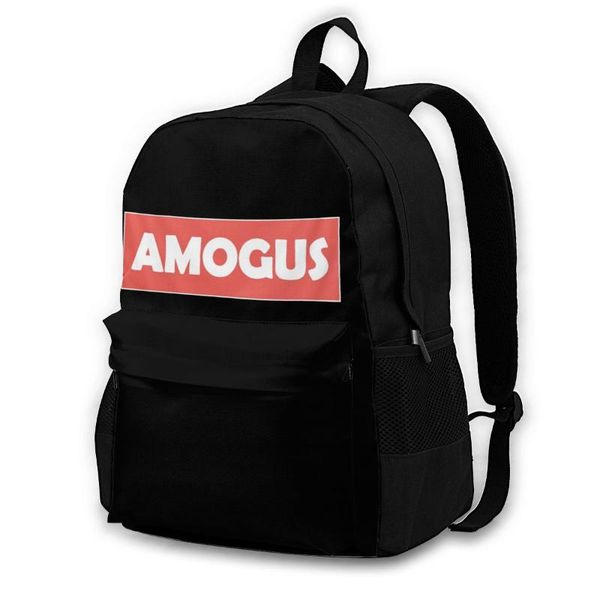 

backpack funny sussy backpacks team amogus trending bag student bags for man woman