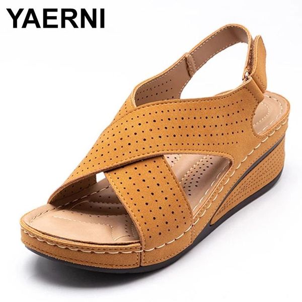 

sandals yaerni women's bohemia style summer shoes beach female footwear fashion casual flat zapatos de mujer, Black