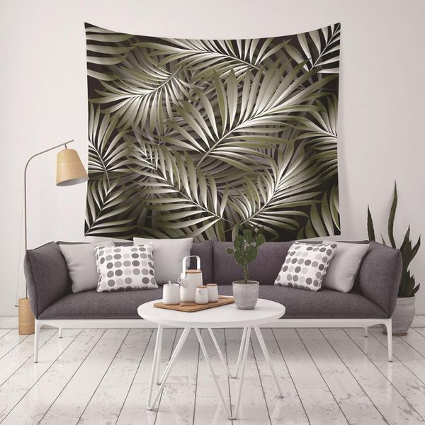 

tapestries yaapeet 1pc polyester plant printed wall tapestry living room green hanging high-quality pretty dining-room decor