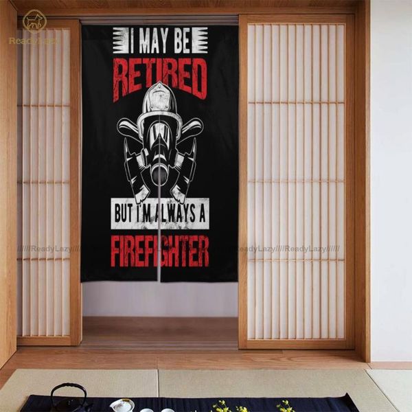 

firefighter curtains vintage room door curtain double decoration & drapes