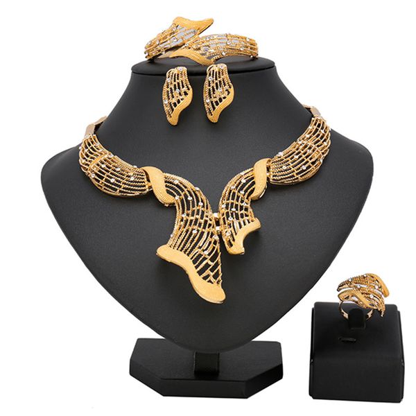 

longqu 2020 nigerian wedding woman accessories jewelry set wholesale italian bridal jewelry set dubai gold designer, Silver
