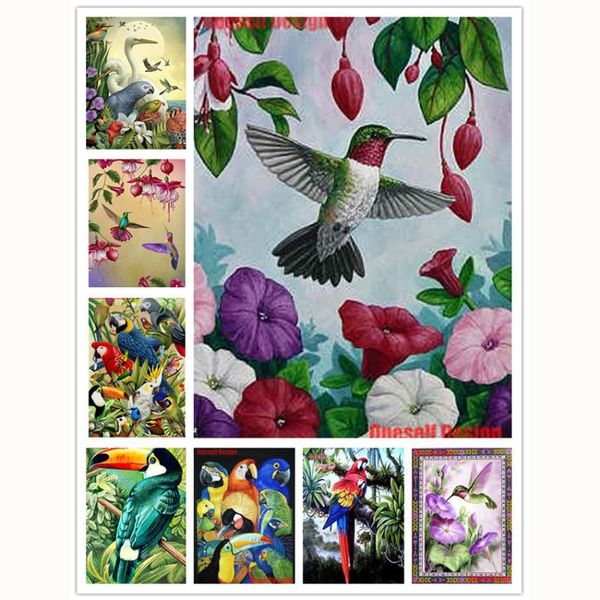 

diamond painting 5d full beautiful bird diy mosaic sale animal embroidery square/round decoration home