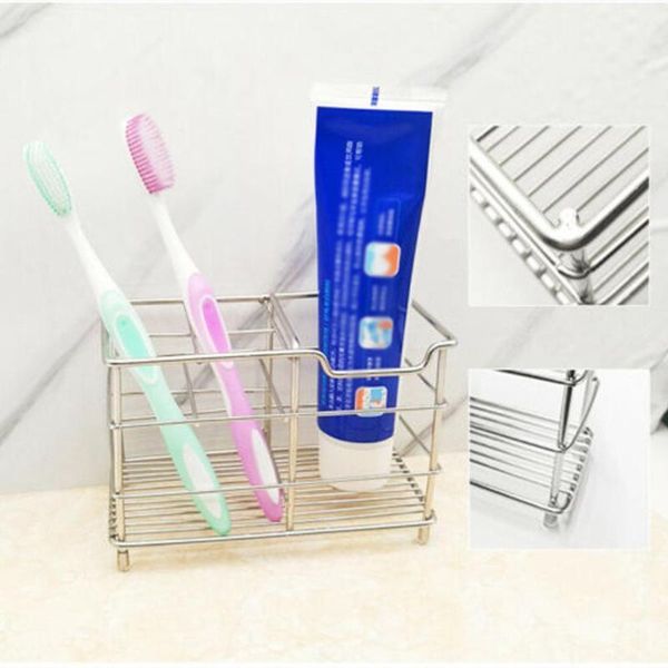 

toothbrush holders storage rack steel toothpaste creative cage lattice el chopstick accessories bathroom e0r1