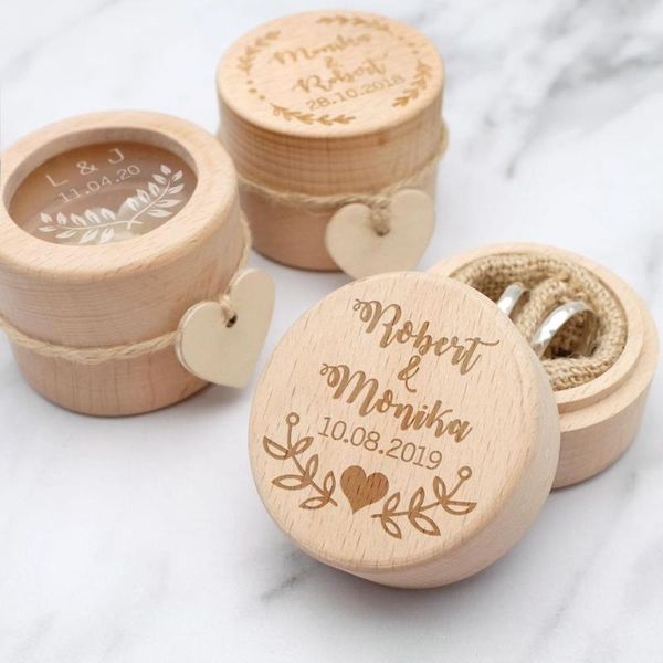 

party decoration wedding ring box, personalized bearer custom wood rustic couple gift