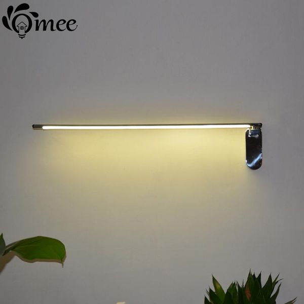 

wall lamp 20119 modern strip read led bedroom staunless steel study office rotation lights work lamps art design
