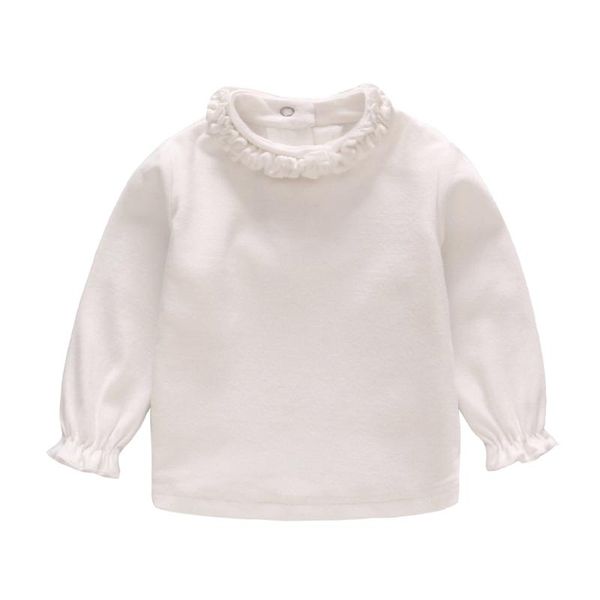 

shirts autumn baby girls white color bottoming shirt, White;black