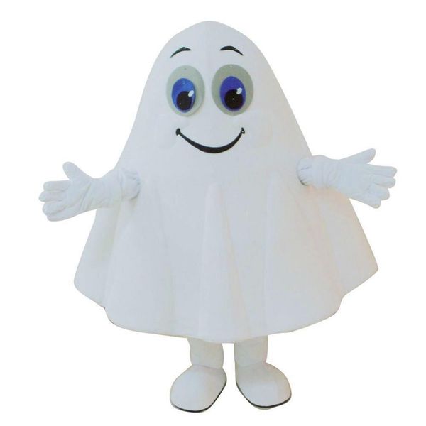 

mascot costumes white ghost mascot cartoon costume fancy dress halloween christmas easter carnival costume for performance size, Red;yellow