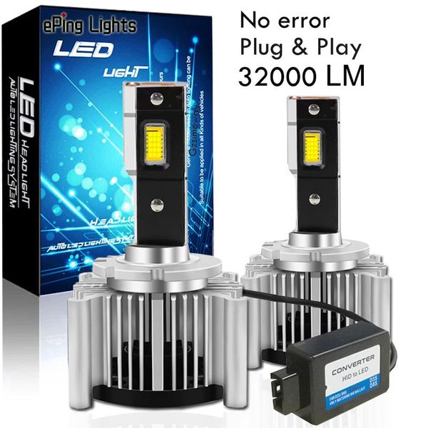 

canbus led bulb d1s d3s d4s d5s d8s d2s d2r auto headlamp 70w 32000lm no error kit to replace hid lamps on lens plug &play car headlights